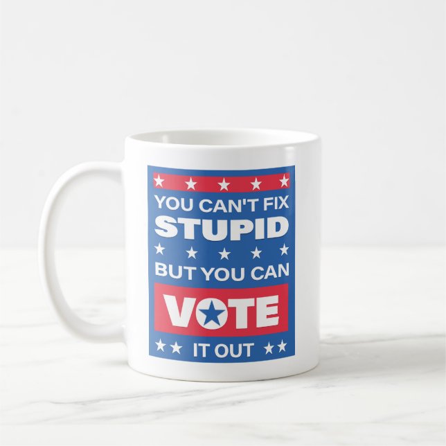 Café Caneca de Citação Política Engraçada (Esquerda)