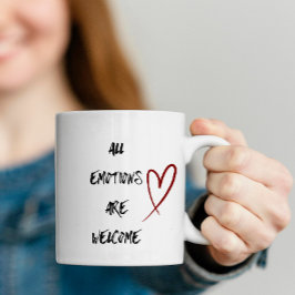 Café Caneca de Citação Positiva de Saúde Mental Present