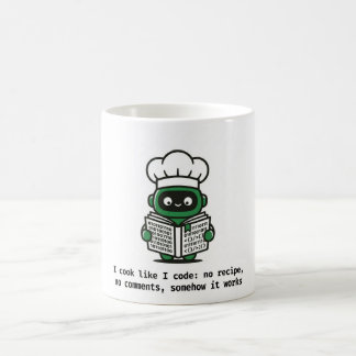 Café Caneca de Coder Divertido — Eu Cozinho Como Eu Cod