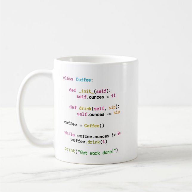 Café Caneca de código de programação engraçada para eng (Esquerda)