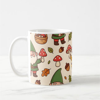 Café Caneca de Cogumelo de Anão de Jardim - Padrão Acon