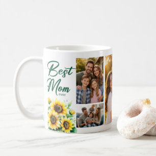 Café Caneca de Colagem de Fotos de Girassol da Melhor M