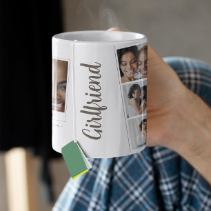 Café Caneca de Colagem de Fotos de Namorada