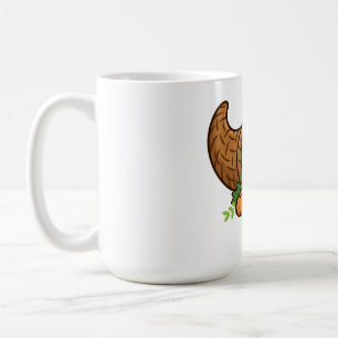 Café Caneca de Colheita de Outono Cornucópia