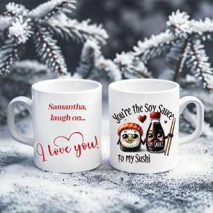 Café Caneca de comida engraçada com nome personalizado 