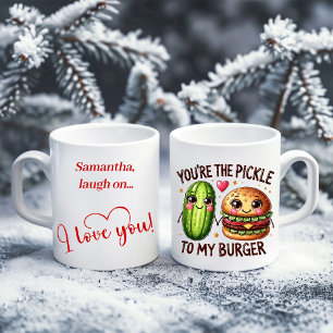 Café Caneca de comida engraçada personalizada presente