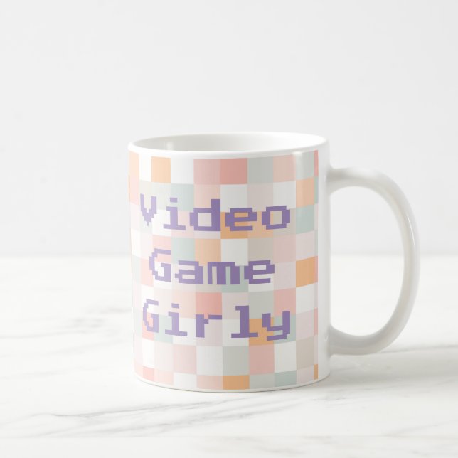 Café Caneca de Computador Arco-Íris 8 Bits de Videogame (Direita)