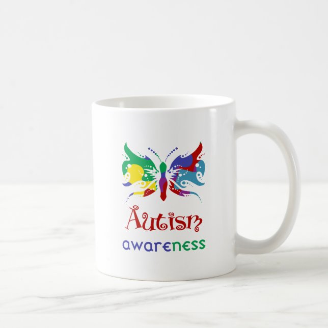 Café Caneca de Conscientização do Autismo (Direita)