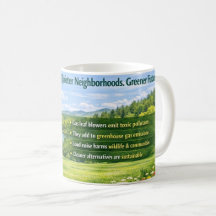 Caneca de Conscientização Ecológica Ar Limpo 