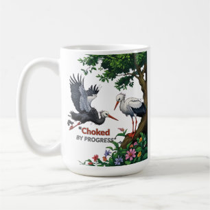 Café Caneca de Conscientização Ecológica – Asfixiado pe