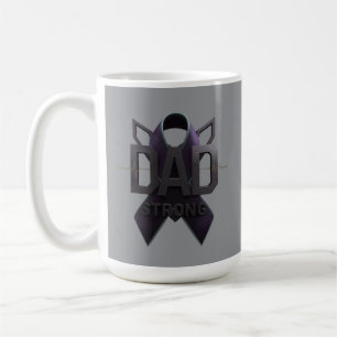 Café Caneca de Conscientização sobre Câncer Dad Strong 