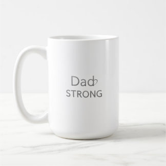 Café Caneca de Conscientização sobre Câncer Dad Strong