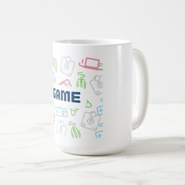 Café Caneca de Controle de Diversão de Jogo! (Frente Esquerda)