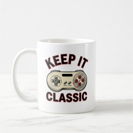Café Caneca de Controle de Video Game Retro Clássico