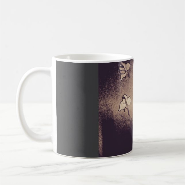 Café caneca de cor antiga (Esquerda)