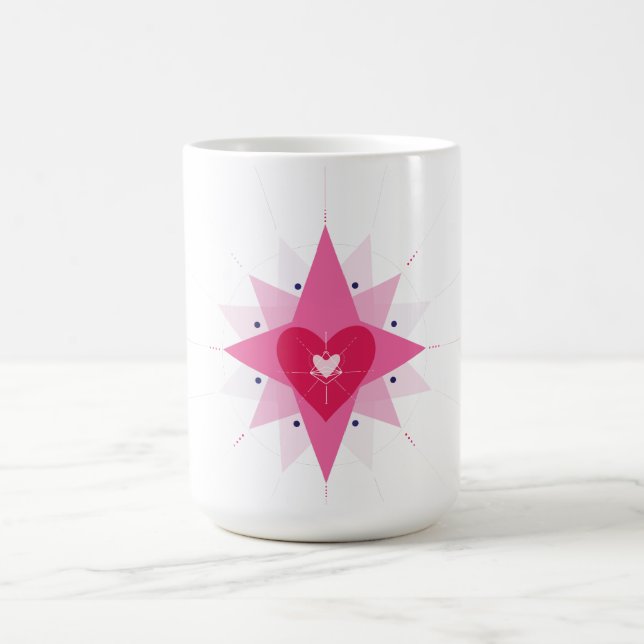 Café Caneca de Coração Ilustração Coração (Centro)