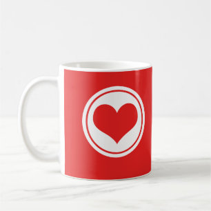 Café Caneca De Coração Sonora, Vermelha