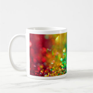 Café caneca de cores múltiplas