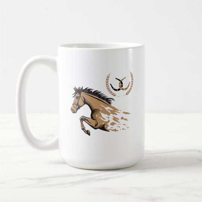 Café Caneca de Corrida de Cavalos (Esquerda)