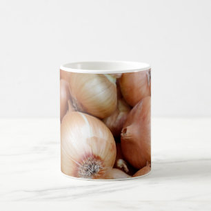 Café Caneca de Cozinha com Cebolas Marrons