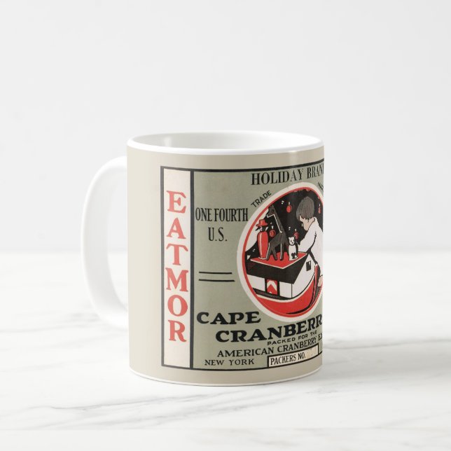 Café Caneca de Cranberries de Feriado (Frente Esquerda)