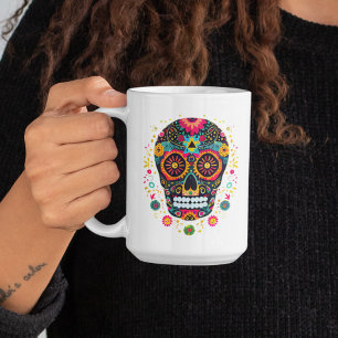 Café Caneca de Crânio Mexicano