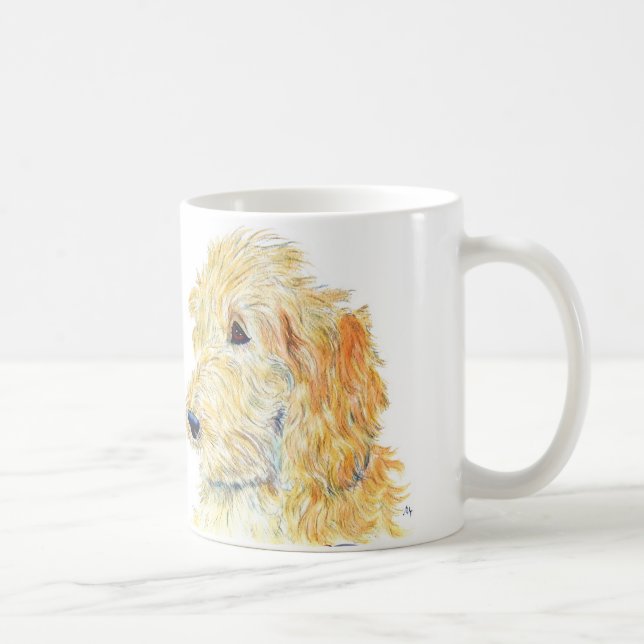 Café Caneca de creme de Labradoodle #2 (Direita)
