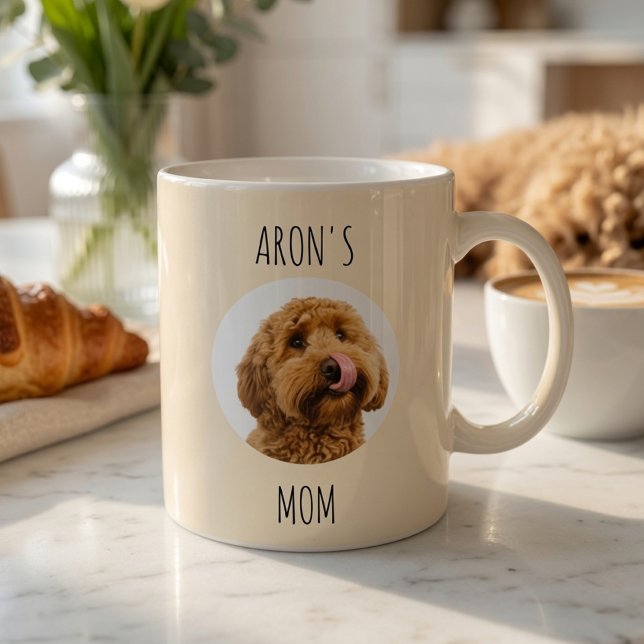 Café Caneca de Creme Personalizada para Mãe de Cachorro (Criador carregado)