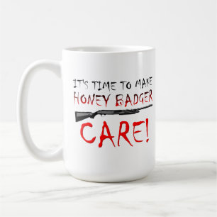 Café Caneca de Cuidados do Texugo Melífero