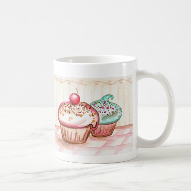 Café Caneca de Cupcakes de Cereja (Direita)