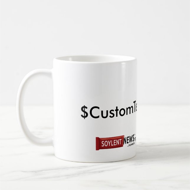 Café caneca de CustomText (Esquerda)