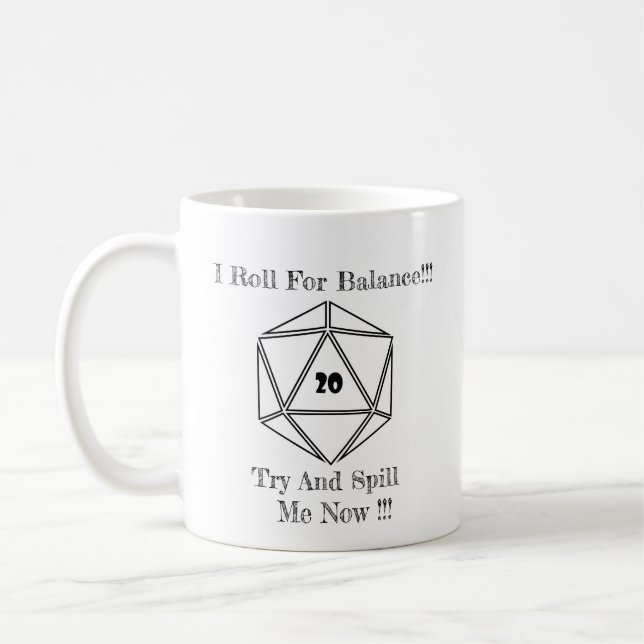 Café Caneca de D20 Unspillable (Esquerda)