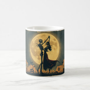 Café Caneca de Dança de Esqueleto Caneca da Lua Român