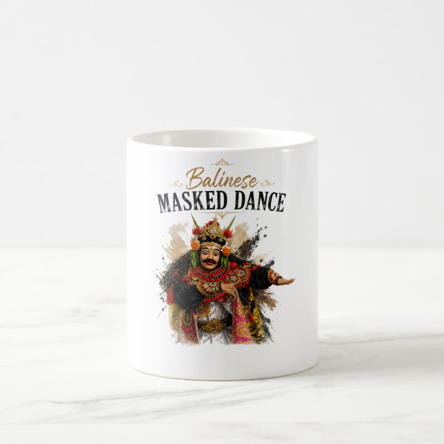 Café Caneca de Dança Mascarada Balinesa (Centro)
