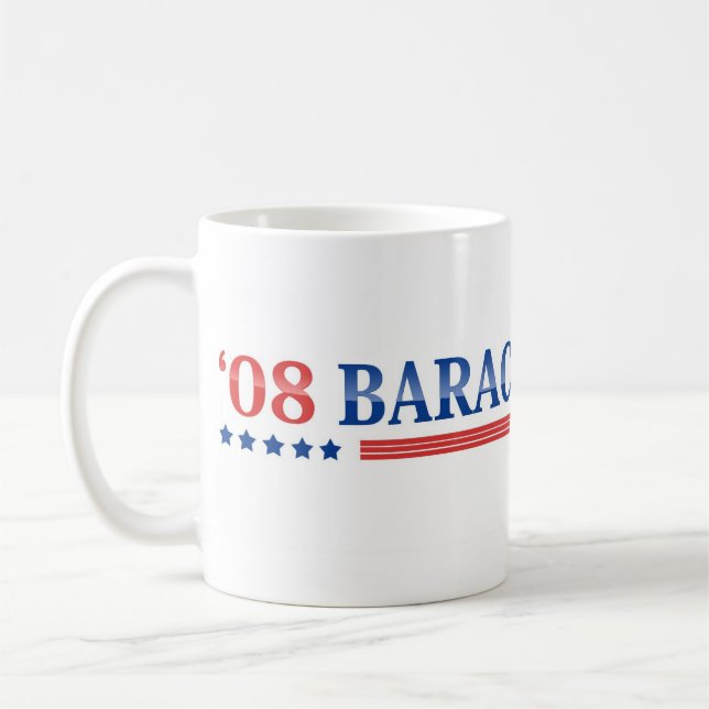 Café Caneca de Democrata Obama 2008 (Esquerda)