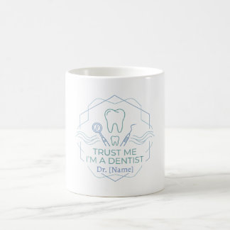 Café Caneca de Dentista Minimalista – Dr. [Nome] Ícone 