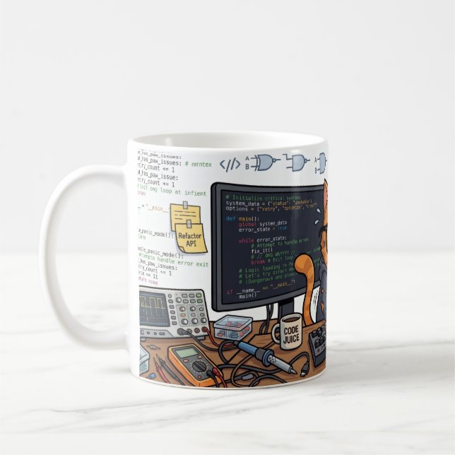Café Caneca de Depuração de Falhas do Cat.exe (Esquerda)