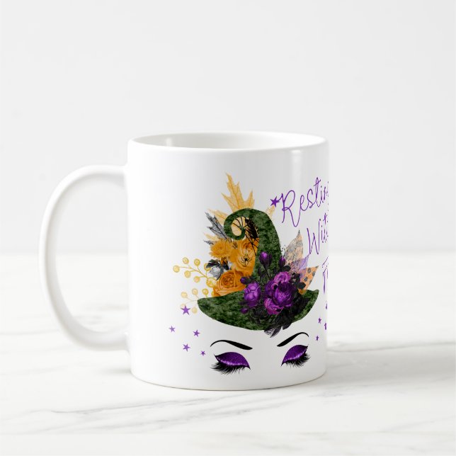 Café Caneca de descanso da cara da bruxa (Esquerda)