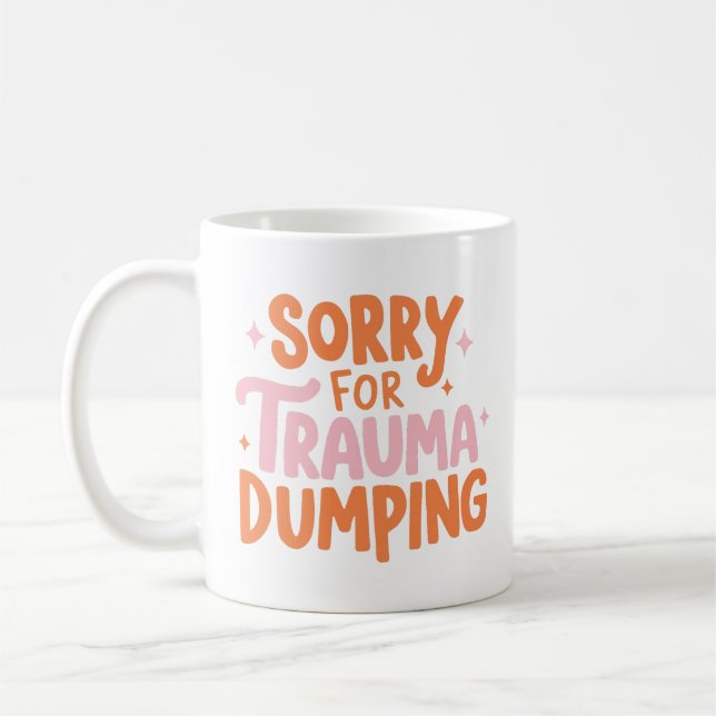 Café Caneca de Desculpas por Derramamento de Trauma (Esquerda)