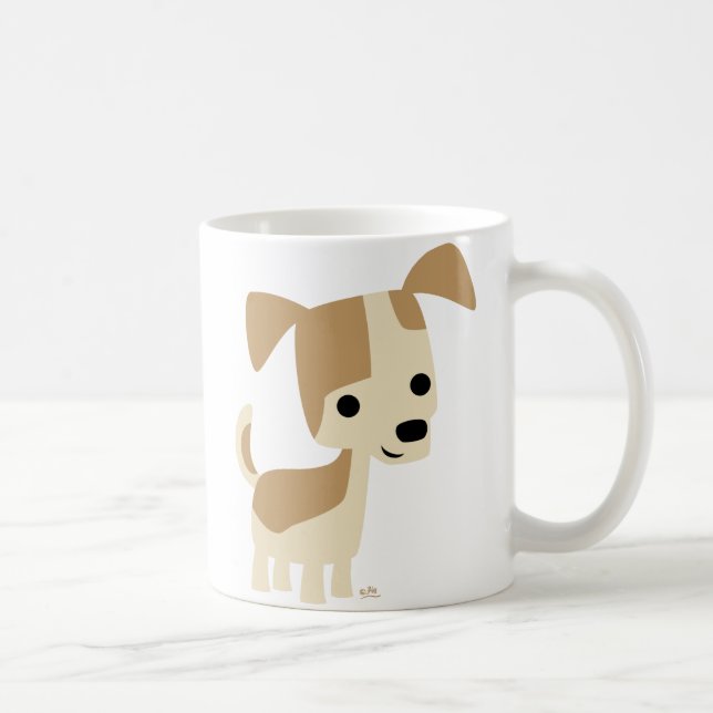 Café Caneca de desenho animada inquisitiva (Direita)