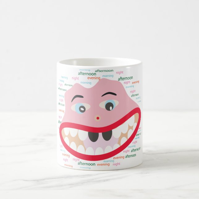 Café caneca de desenho animado (Centro)
