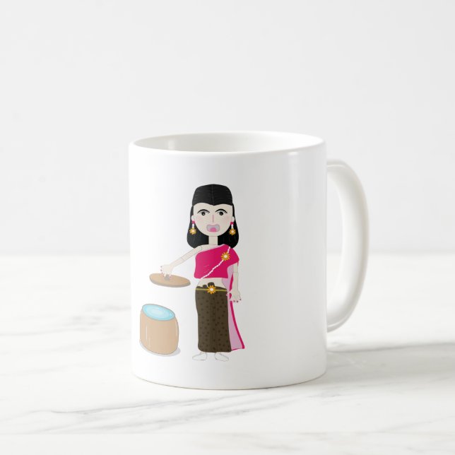 Café caneca de desenho animado (Frente Esquerda)