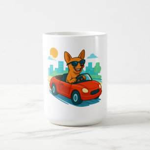 Café Caneca de desenho animado de cachorro engraçado di