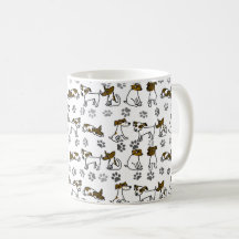 Caneca de desenho animado Jack Russell Terrier
