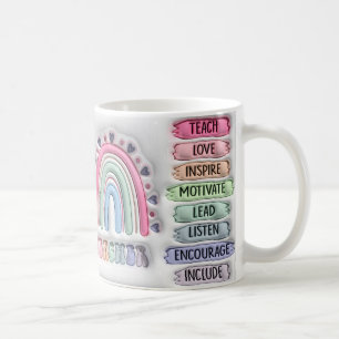 Café Caneca de Design 3d para professores