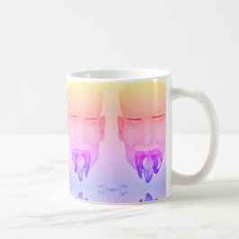 Café caneca de design artístico as pequenas coisas e pa