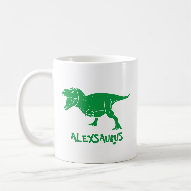Café Caneca de Dinossauro Personalizada, Presente Diver (Esquerda)