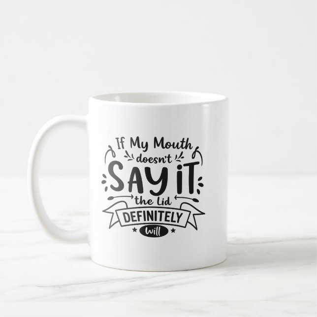 Café Caneca de dizer sarcástico, Top de dizer engraçado (Esquerda)
