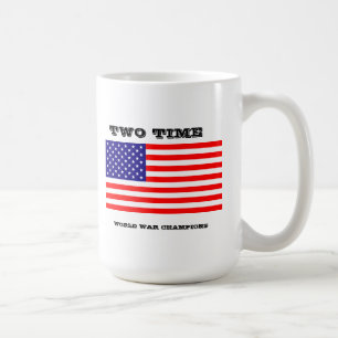 Café Caneca de dois campeões da guerra mundial do temp