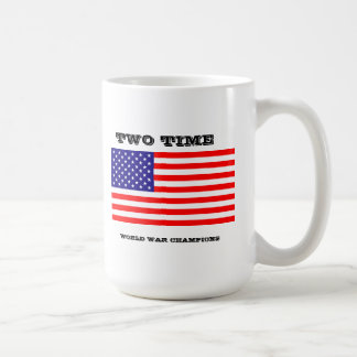 Café Caneca de dois campeões da guerra mundial do tempo